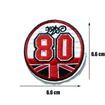오바로크패치 1개 크기: D = 6.4 cm 아이언 자수 레트로 런던 스타일 의류 아플리케 액세서리 패치 D-031