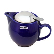 [알티피아] 도자기 라운드티포트 450ml 마린블루 티팟 심플티포원 (TAEA-W18C43, 단일옵션