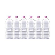 롯데칠성 아이시스8.0 무라벨 생수전문배송 싱글족 1.5L 6병 캠핑 헬스, 1세트