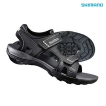 SHIMANO 시마노 NEW SH-SD501 SPD 사이클링 샌들 MTB, 45-46, 블랙/그레이
