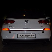 레이스텍 차종별 트렁크 리플렉터 반사스티커, i30핫해치 실버반사