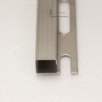 스텐사각 타일 코너비드 몰딩(실버무광)2438mm(헤어라인)(재료분리대)(타일꼼꼼이), 12mm(+1000), 2438mm