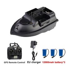 RC 배 선박 보트 GPS 낚시 미끼 보트12000mah 배터리 및 가방 3 개자동 크루즈2kg 적재500m 제 군 탐지기 5bEA1, 04 GPS 3 battery