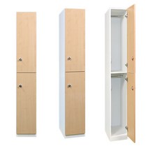 락카원 LPM 2단 락카장 락커 라카 캐비넷 탈의실 사우나장 골프장 사무용 목재 2인용 옷장, 엠보손잡이(실버), 메이플