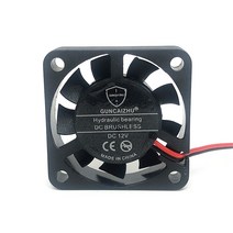 커스텀수냉 pc 쿨러 게이밍 12V 24V 40mm 40 cm 40x40x10mm 3D 프린터 그래픽 카드 냉각 팬 2 개/몫 유체, 01 5V_04 TWO BALL Bearing 2p