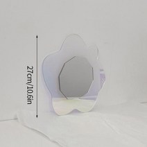 월데코 벽장식 실내 인테리어 소품 불규칙한 꽃 거울 아크릴 메이크업 기숙사 침실 데스크탑 장식 트레이에 대한 벽걸이, S12 mirror
