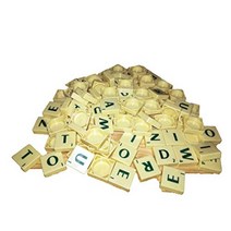 영문자 타일 Scrabble Tiles 100 장 세트 알파벳 매스 크로스 워드 장난감 교육 게임