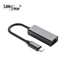 LANstar USB2.0(Type-C) 유선 랜카드/LS-LAN31R/C타입/RJ45 8P8C 1포트/이더넷 컨버터/랜포트 생성/100Mbps 전송속도/Realtek RTL815
