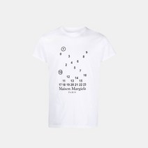 메종 마르지엘라 명품마르지엘라 22FW 넘버링로고 화이트 티셔츠 오버핏 8272807179383761hq1725