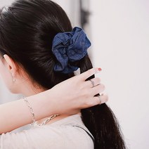 가배리본 풍성한 데님 스크런치_DIYSET 슈슈 곱창 만들기 [동영상]