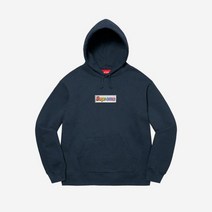 [정품] 슈프림 블링 박스로고 후드 스웨트셔츠 네이비 - Supreme Bling Box 로고 Hooded Swea티셔츠 Navy 1062173