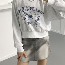 스타일태그 / 플라워 크롭 맨투맨