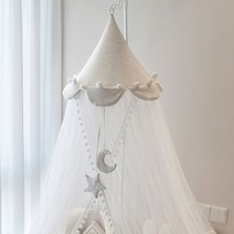 나뭇잎캐노피 아이방 캐노피 공주방 암막캐노피 여아 유아 사무실 북유럽 커튼 나뭇잎 이케야, 니트 코튼 애쉬