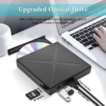 외장dvd플레이어 외부 광학 드라이브 USB 3.0 휴대용 CD DVD / RW 노트북 용 플레이어 포트 TF/SD 카드 슬롯 ROM 버너