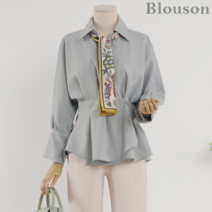 블루종 블루종 타이롱 나염스카프_B2301AC001A