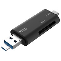 크레앙 5in1 USB 타입 C OTG 카드 리더기, CREOTG5IN1-SG, 스페이스 그레이