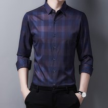 긴소매 셔츠 한박칠 환영 아치 남자 가을겨울 중년 남성 인쇄 꽃무늬 데일리 상의 트렌드 3818594881
