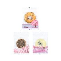벚꽃 풍경 opp 실링 봉투 쿠키 선물 포장 체리블라썸 100매, 벚꽃나무