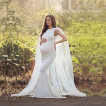 임산부 임부복 촬영 빅사이즈 주수원피스 long tulle cape long 임신