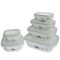 PGM1*^몰코렐 백합 반찬통 정사각 350mL 냉장보관 밀폐 용기 음식 반찬^*1췤pgm, a^^*옵션없슴