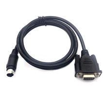 db9 여성 - 8pin 미니 din 남성 rs232 plc 케이블 2.5m for mitsubishi melsec ps2 - db9 키보드 케이블 3m 5m 1.5m 6ft, 1m