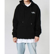 남자 여자 긴팔 후드티 티셔츠 앱놀머씽 NBF23 HOOD (BLACK)