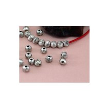 [케이로] 147856 50 개/몫 티벳 실버 호박 랜턴 스페이서 느슨한 구슬 커넥터 DIY 쥬얼리 만들기 팔찌 합금 액세서리