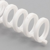 1+1 플라스틱 제본링 제본 와이어링 책스프링 제본스프링 / 색상선택, 흰색, 28.2cm