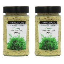 Atkins Potts 연어스테이크소스 훈제연어 샐러드소스 레몬딜 머스타드 Dill Mustard Sauce 200g 2개