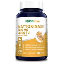 NusaPure Nattokinase 누사퓨어 나토키나제 800mg 200 캡슐