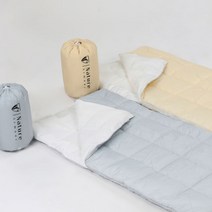 네이처아머 얼음 침낭 이불 면 감성 캠핑 백패킹 경량 차박 3계절 봄 여름 가을, 얼음침낭이불: 쿨베이지