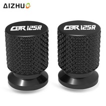혼다 CBR125R R 2004-2020 2019 용 오토바이 액세서리 CNC 알루미늄 타이어 밸브 휠 에어 포트 커버 캡, 07 Orange CBR125R LOGO