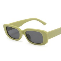 고급선글라스 새로운 녹색 직사각형 선글라스 여성 Ins 스타일 Sun Glasses 남성 여성 브랜드 디자이너 Candy Colors Small Square Oculos De So