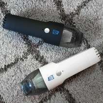 [더쎈] 차량용 가정용 사무실용 원룸 초소형 핸디형 무선 진공 청소기, 화이트