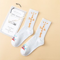 스캇 CACTUS JACK 칵투스잭 스트릿 패션 삭스 장목 긴 양말 5+1