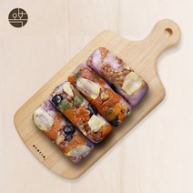 찰떡 자색고구마찰떡 수제떡 퓨전떡 완두베기 천일염 고구마 호박꼬지 울타리콩 식사대용 아침대용 떡 추천, 20개, 75g