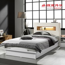 [] 아이크3단LED 평상형침대세트 슈퍼싱글SS(컴포트퓨어 본넬매트리스)