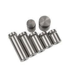 10PCS 유리 패스너 12mm 스테인레스 스틸 아크릴 광고 Standoffs 핀 손톱 빌보드 고정 나사 하드웨어, [10] 12x100mm