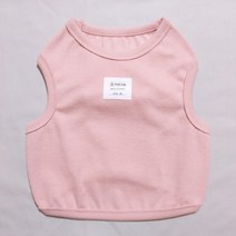도기스타 대형견옷 중형견 쫀쫀 크롭티, 핑크