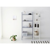 물리그 선반 6 color 피엘킹에 북타워 철제 베란다 4단 책장 이케아 한샘, 블루