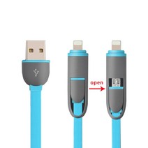 USB 소켓 자동차 충전기 12V-24V 5V 3.1A 방수 해양 보트 오토바이용 전화 충전, 05 2 in 1 cable