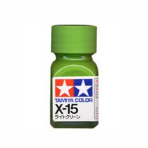 (80015) 타미야 에나멜 도료 X-15 라이트 그린 유광 10ml