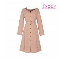 [SOUP] [숲] 체크 칼라 플레어 원피스(SW8OP8B)