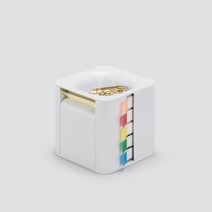 테일 메모큐브 데스크오거나이저, 화이트