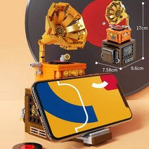 블루투스스피커 감성 빈티지 레트로감성 휴대용 홈카페 인테리어 캠핑 디자인, LP 블록 블루투스