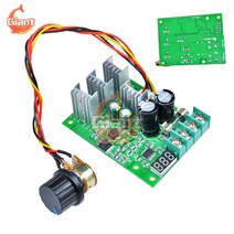 DC 6 60V 30A LED 디지털 DC 모터 속도 컨트롤러 조정 가능 12V 24V 자동차 팬 조명 속도 조절기 PWM 속도 제어 거버너|Motor Controller|, 1개, 단일, 러시아