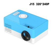 Salange-J15 Pro Led 미니 프로젝터 홈 시어터 480x360 픽셀 1080P 지원 HDMI 호환 USB 오디오 비디오 비머, J15Pro Blue, 미국 플러그