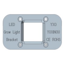 1pcs 수경법 ac 220v 20w 30w 50w cob led 성장 빛 칩 스펙트럼 370nm-780nm 실내 식물 모종 성장 꽃, led 브래킷