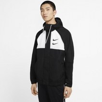 나이키 바람막이 더블스우시 후드집업 윈드러너 블랙 검정 DD1089-011