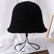 패션모자 여성용 두꺼운 플랫 탑 버킷 모자 대형 겨울용 따뜻한 파나마 야외 어부 Gorras